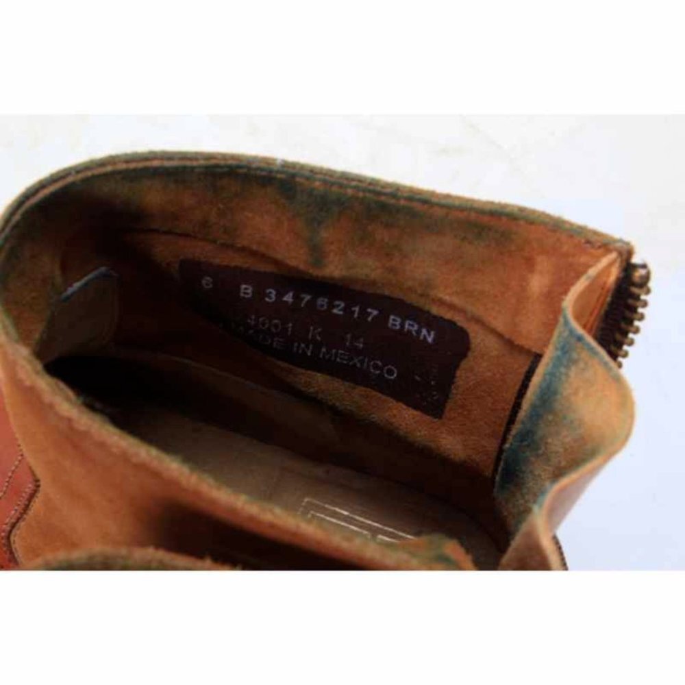 FRYE JAMIE BACK zip booties ankle boots leather womens shoes sz 6 B - Picture 5 of 12